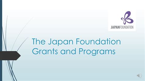 The Japan Foundation.